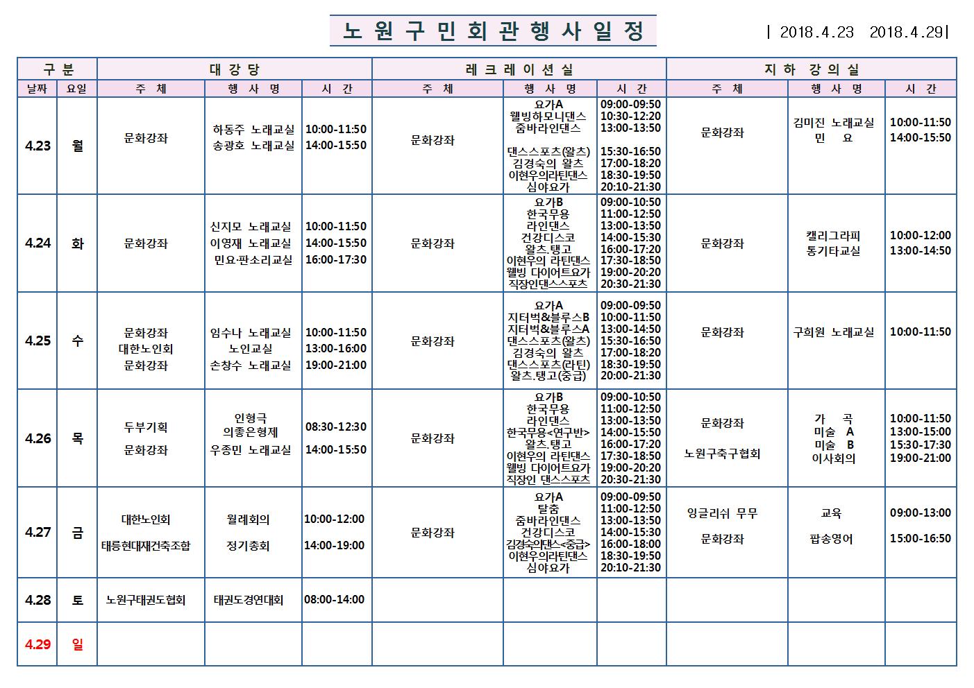 노원구 구민회관  행사 일정표(4.23~4.29)001.jpg