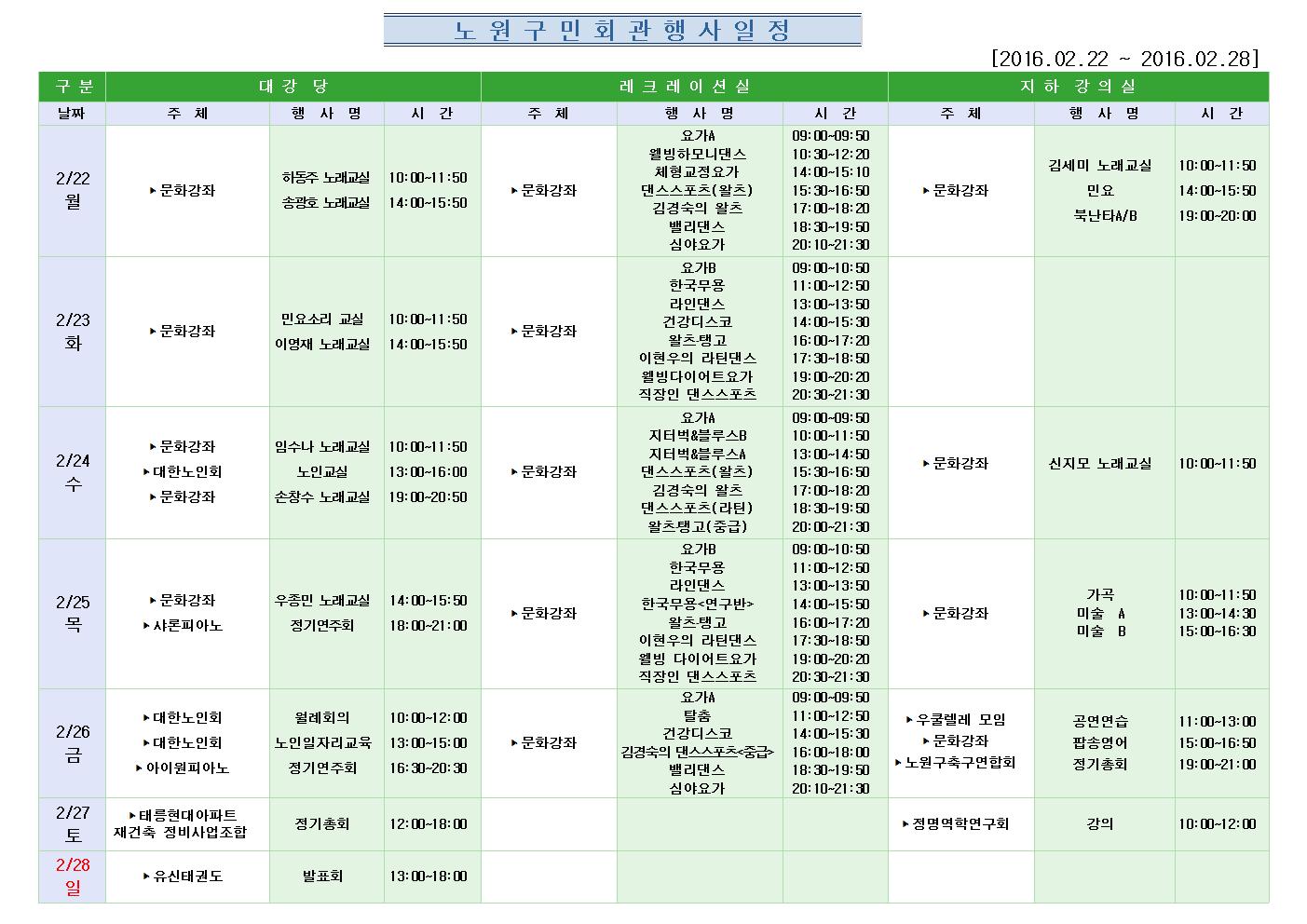 노원구 구민회관  행사 일정표(2016.02.22~02.28)001.jpg