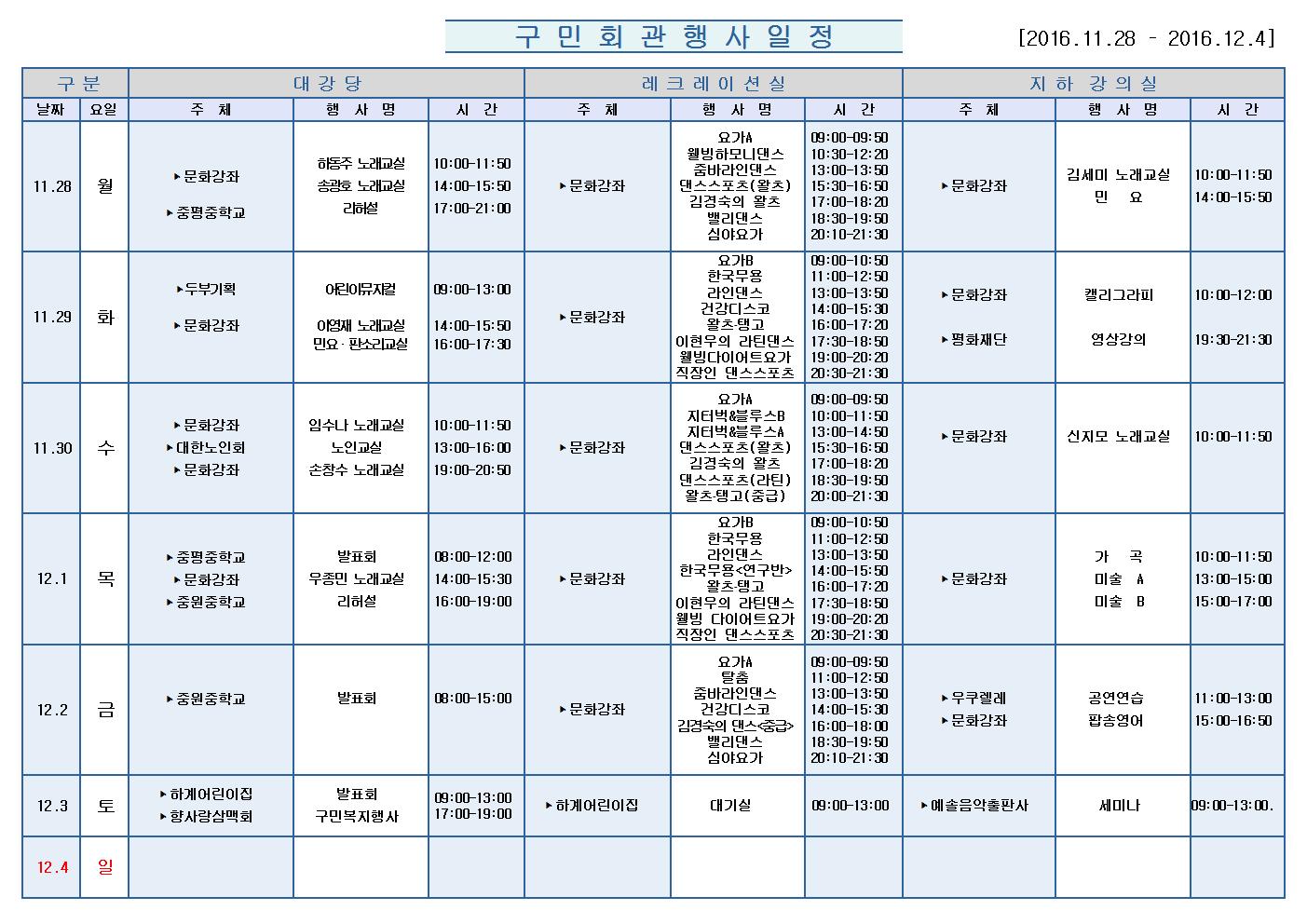 노원구 구민회관  행사 일정표(201611.28~12.4)001.jpg