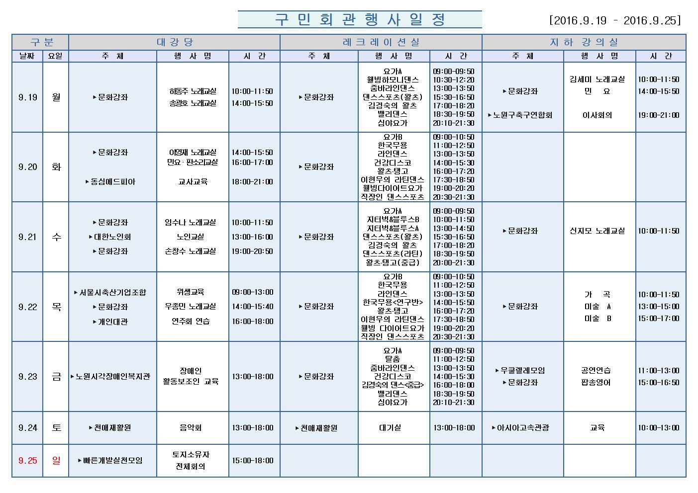 노원구 구민회관  행사 일정표(2016.09.19~09.25)001.jpg